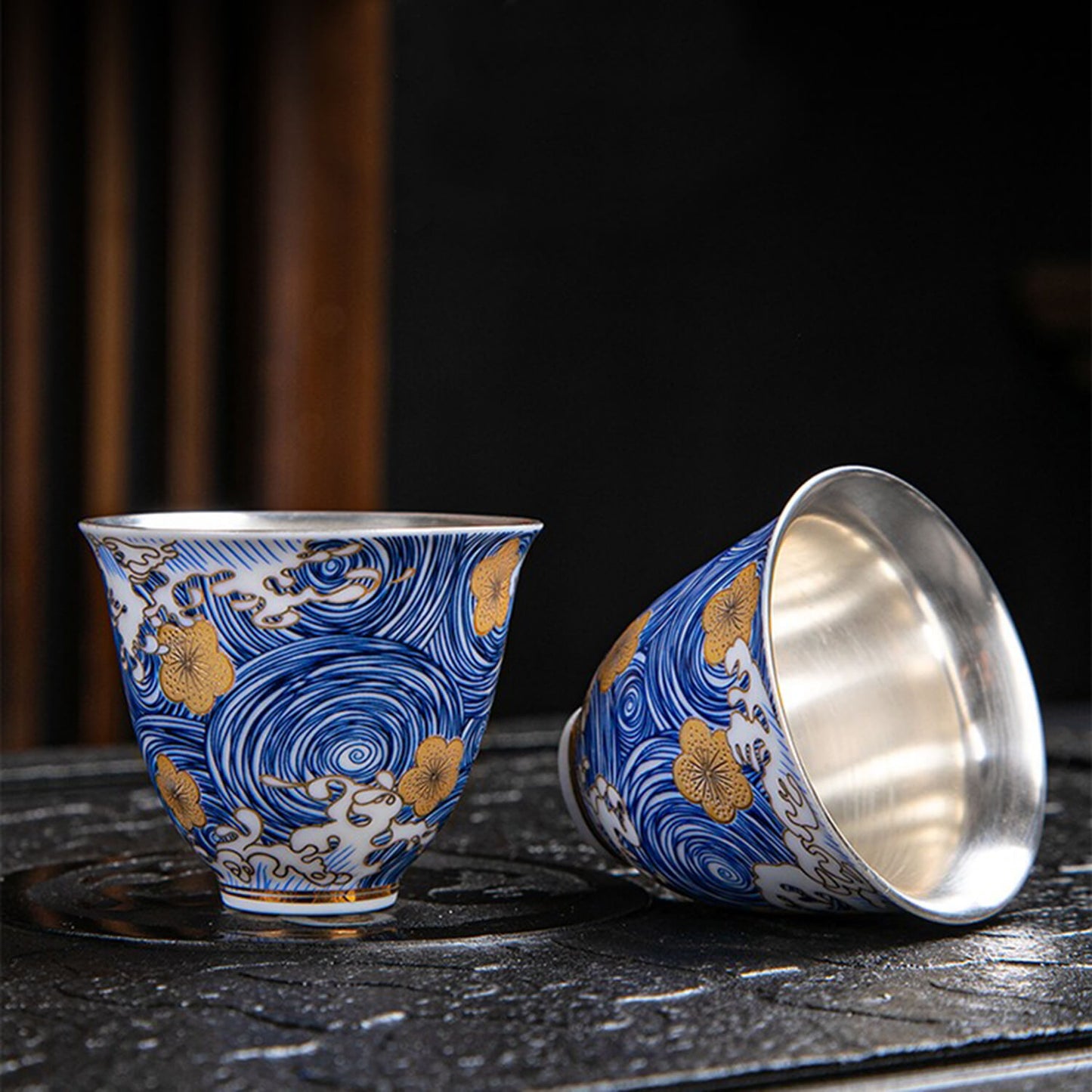 Silver-lined Tea Set: Sea Blossoms