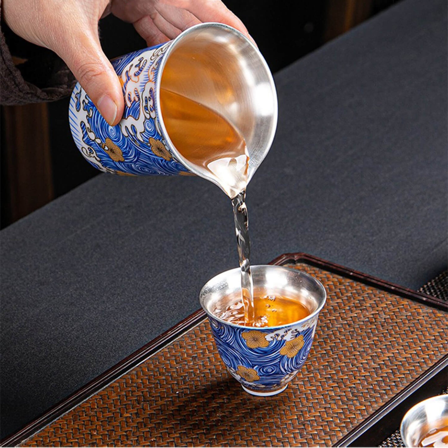 Silver-lined Tea Set: Sea Blossoms