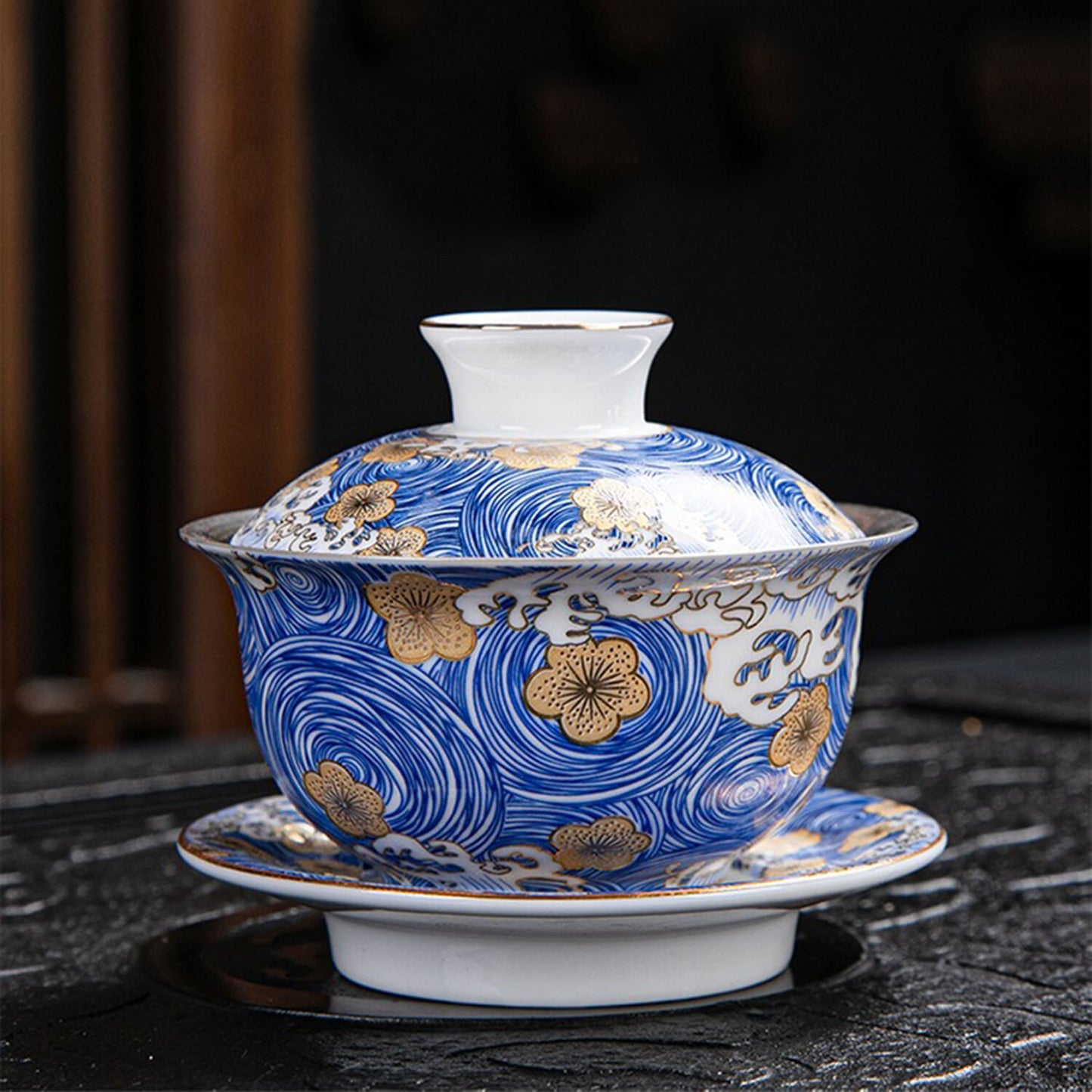 Silver-lined Tea Set: Sea Blossoms