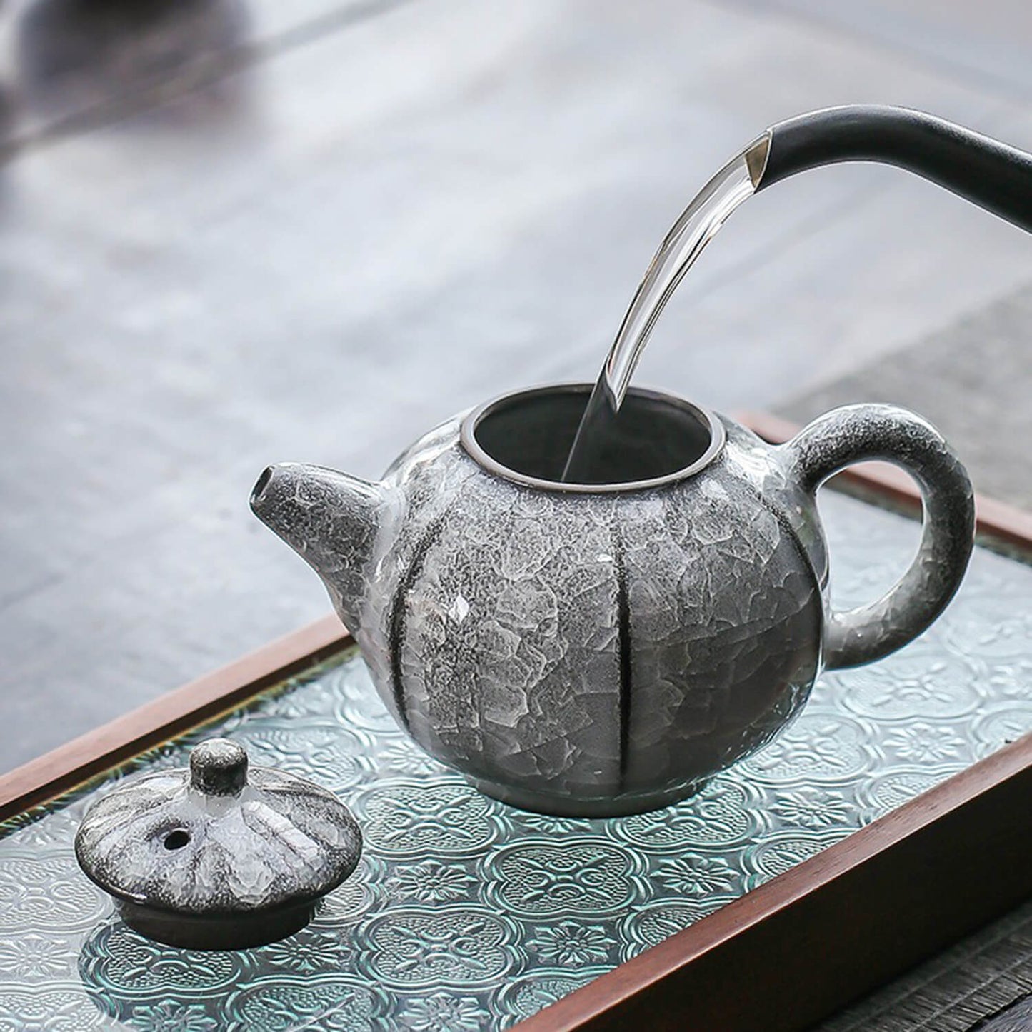 The Exquisite Crackled Glaze Tea Set
