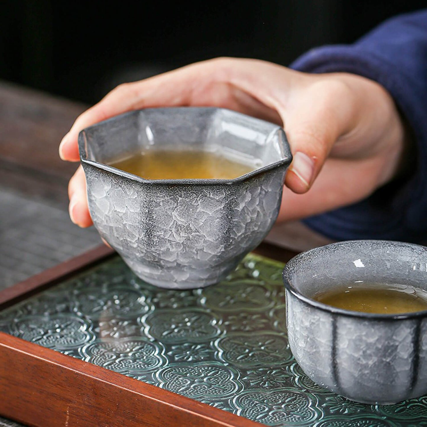The Exquisite Crackled Glaze Tea Set
