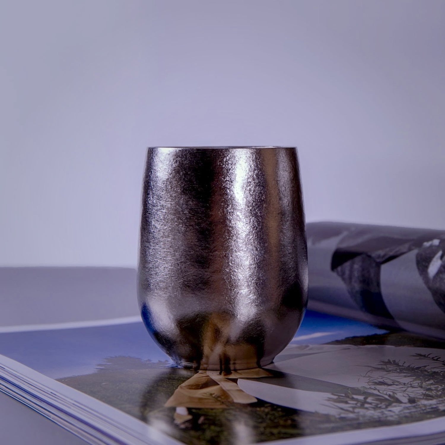 Frost Forge titanium cup showing fingerprint-resistant texture