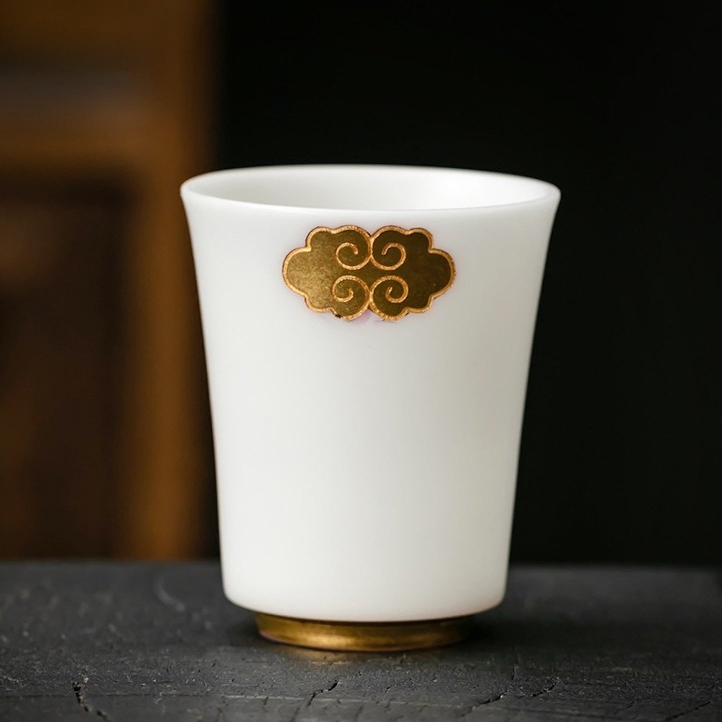 NEW! Ice Jade 24k Gold-Lined Cup