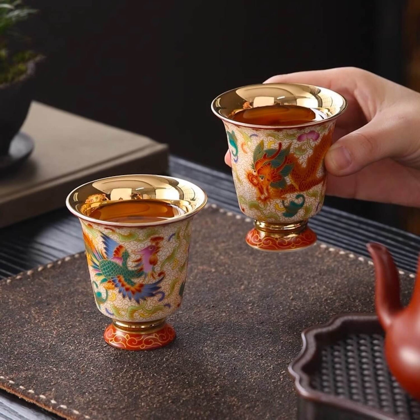 NEW! Mythos Duo Gold-Lined Goblets