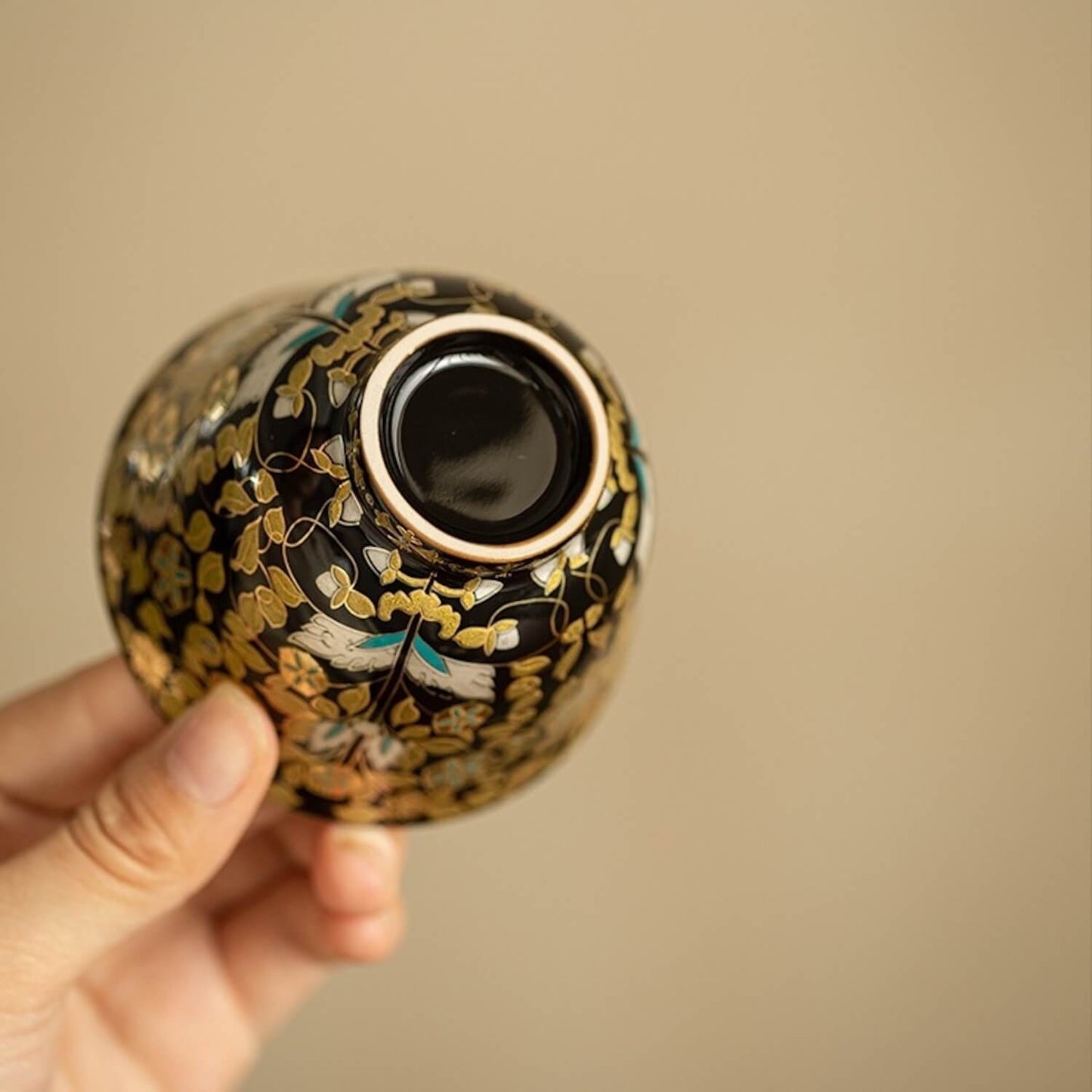 NEW! Noir Bloom Silver-Lined Cup