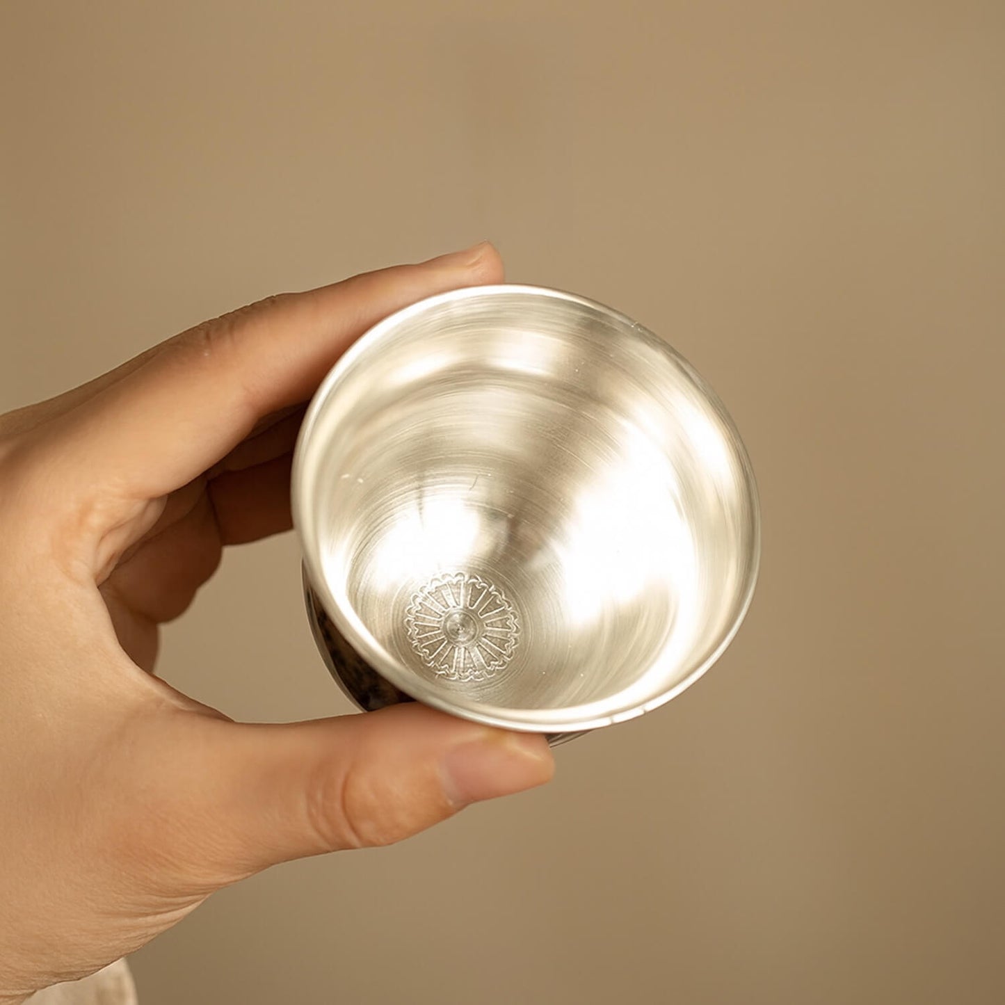 NEW! Noir Bloom Silver-Lined Cup