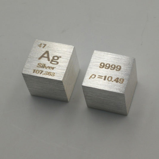 The Purest Silver Density Cube 10mm - .9999 Pure!