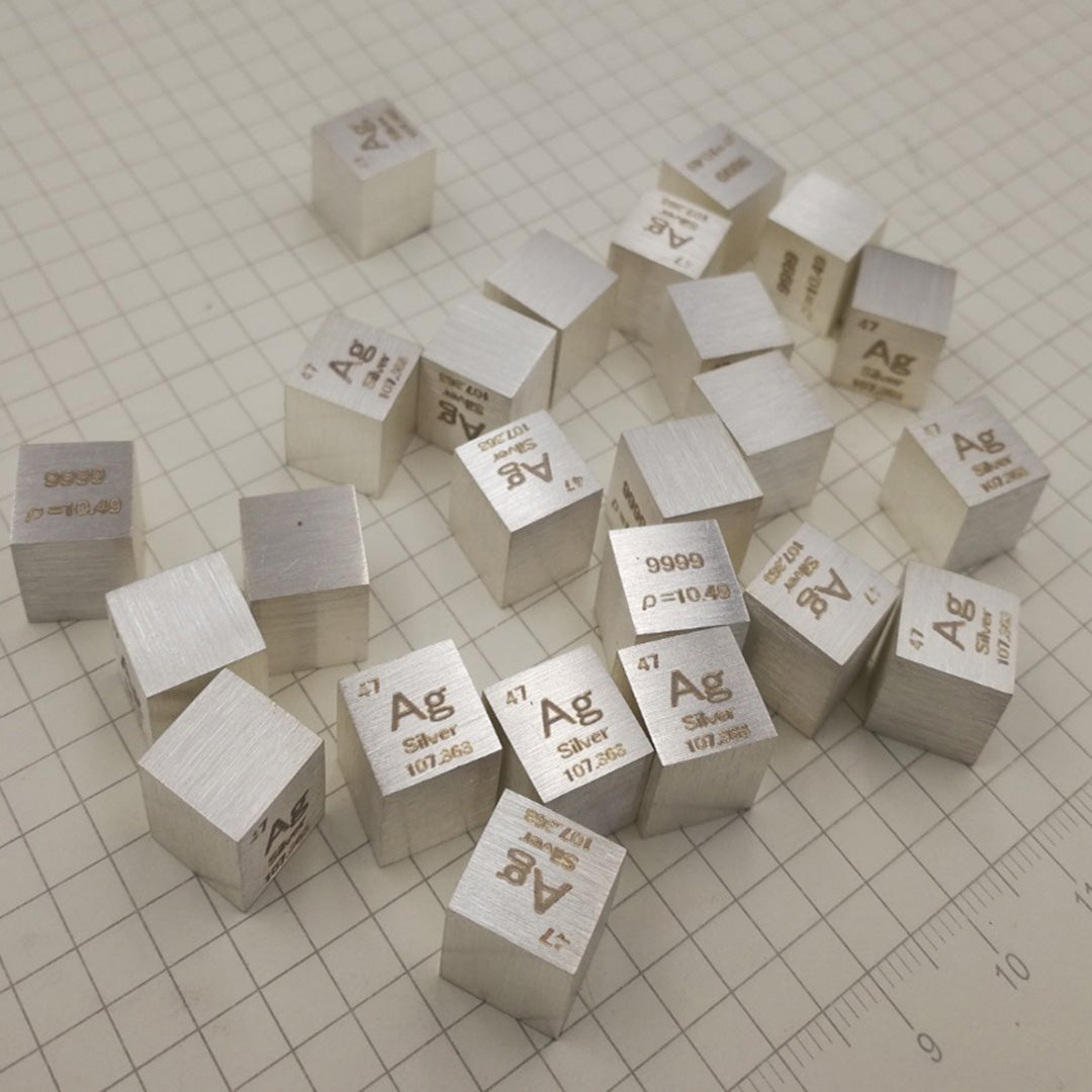 The Purest Silver Density Cube 10mm - .9999 Pure!