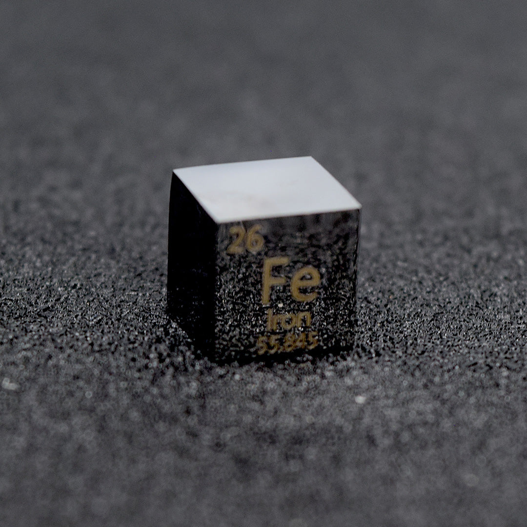 Solid Iron Polished Density Cube 10mm