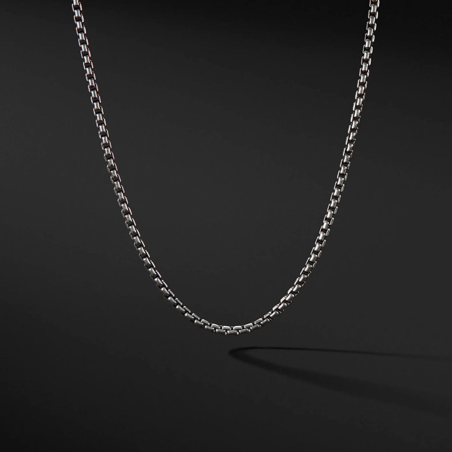 Titanium Box Chain Necklace 24"