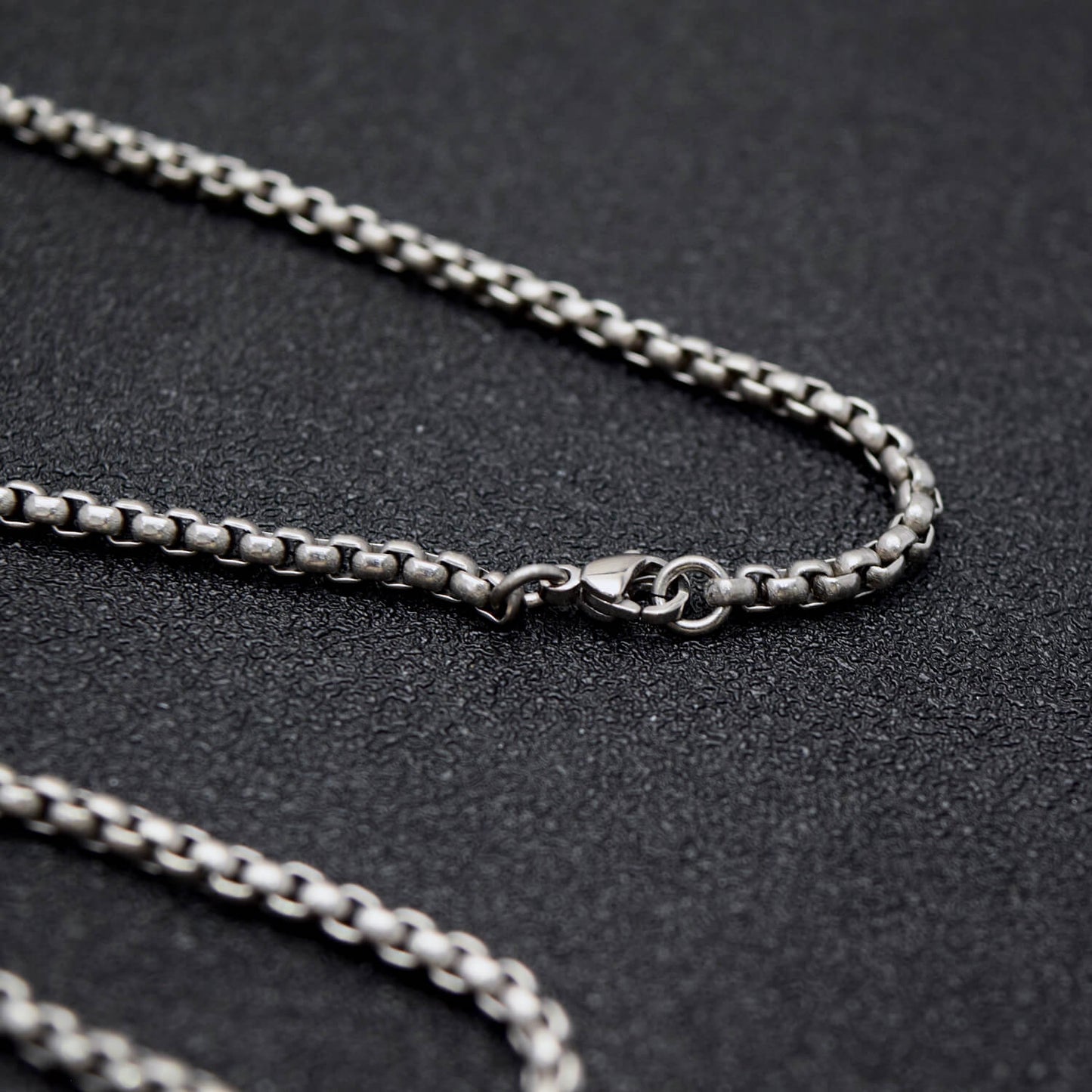 Titanium Box Chain Necklace 24"