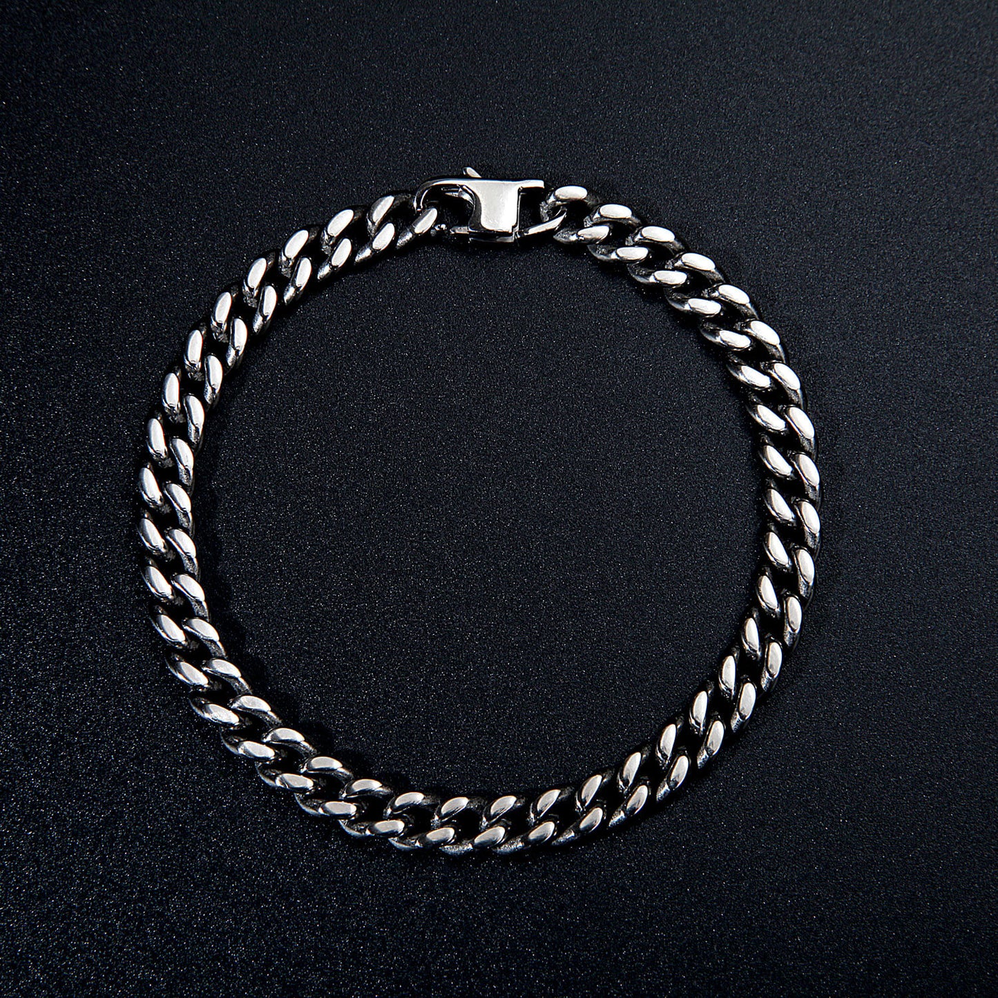 Titanium Curb Chain Bracelet