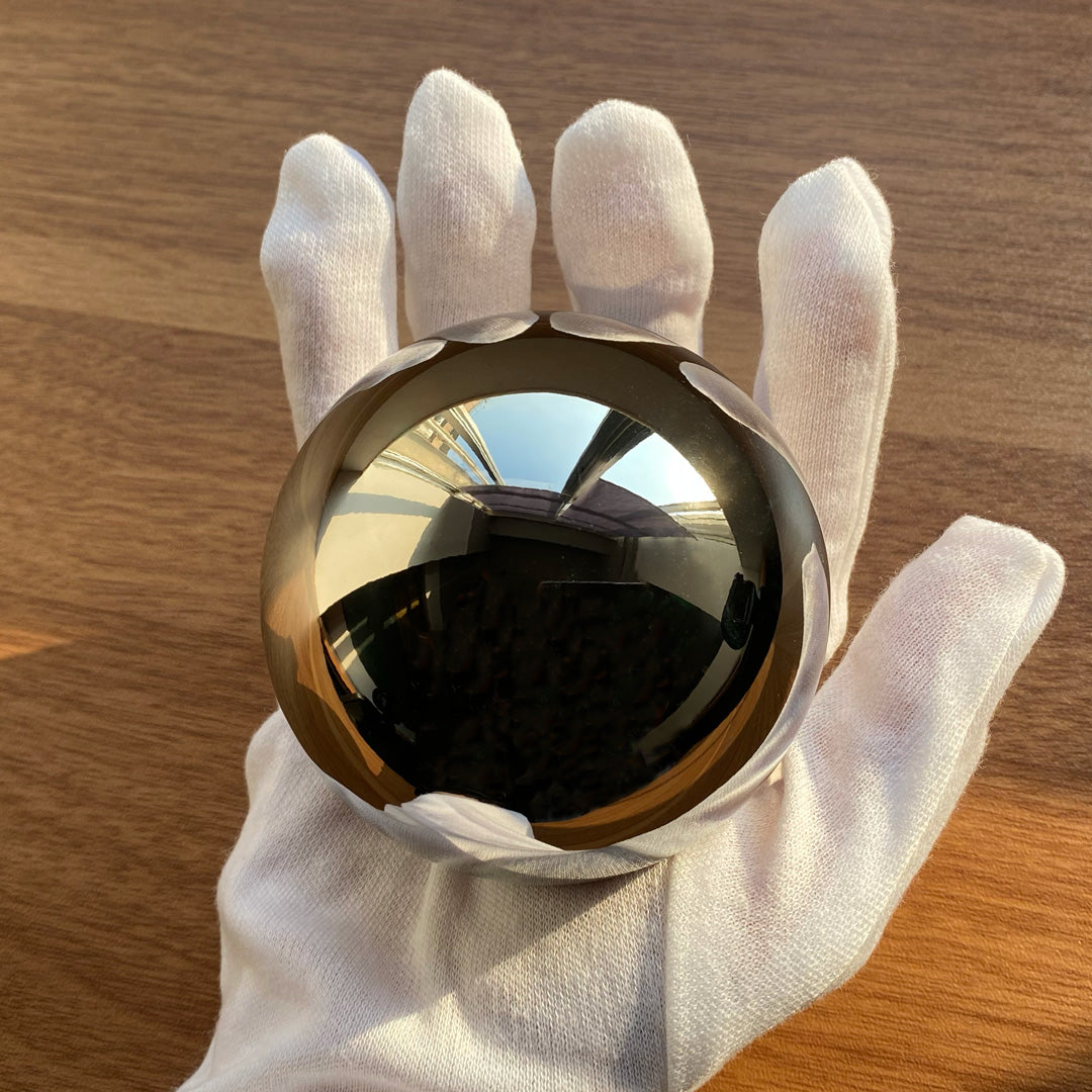 Solid Titanium Sphere Mirror Polished