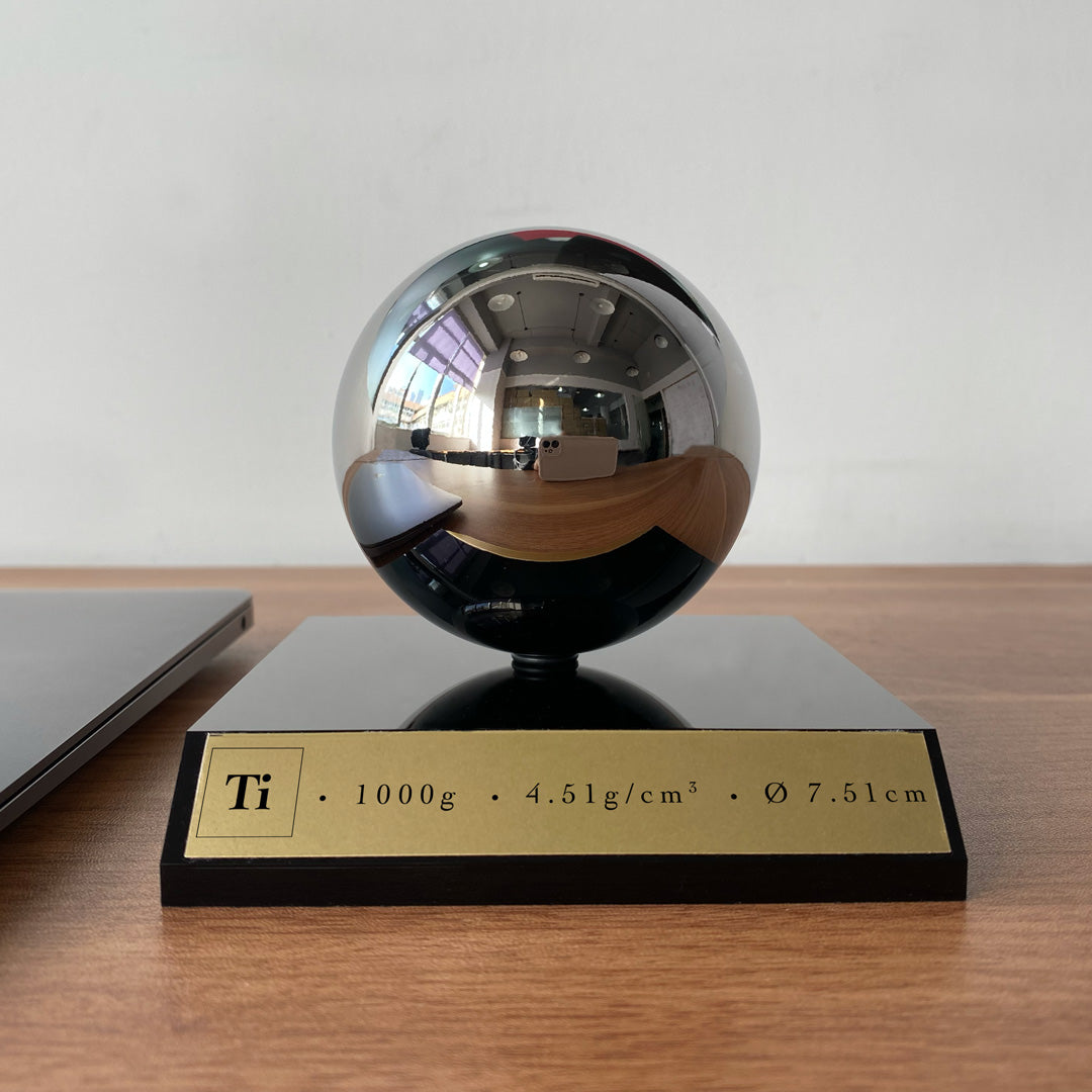 Titanium Sphere with A Museum Display Base