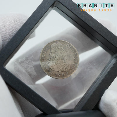 UNIQUE FINDS: 1798 Silver 2 Reals Spanish Colonial Pirate Coin