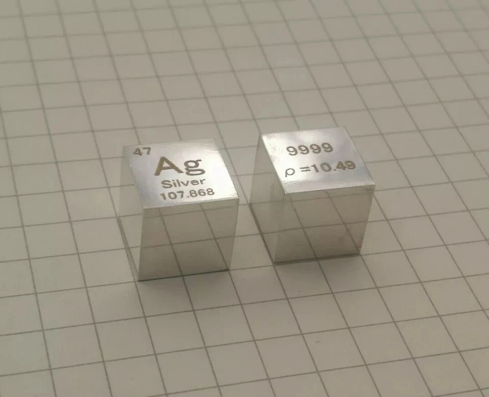 Mirror Polished Solid Metal Cubes // Exotic Metals (Tier I)