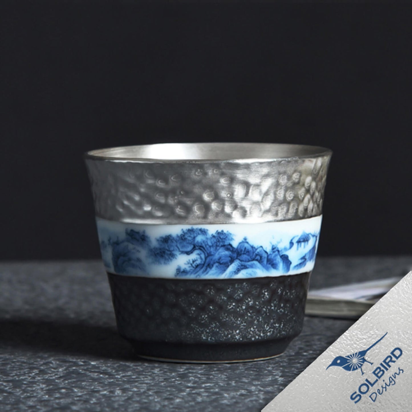 Museum Porcelain Teacup - Silver-lined