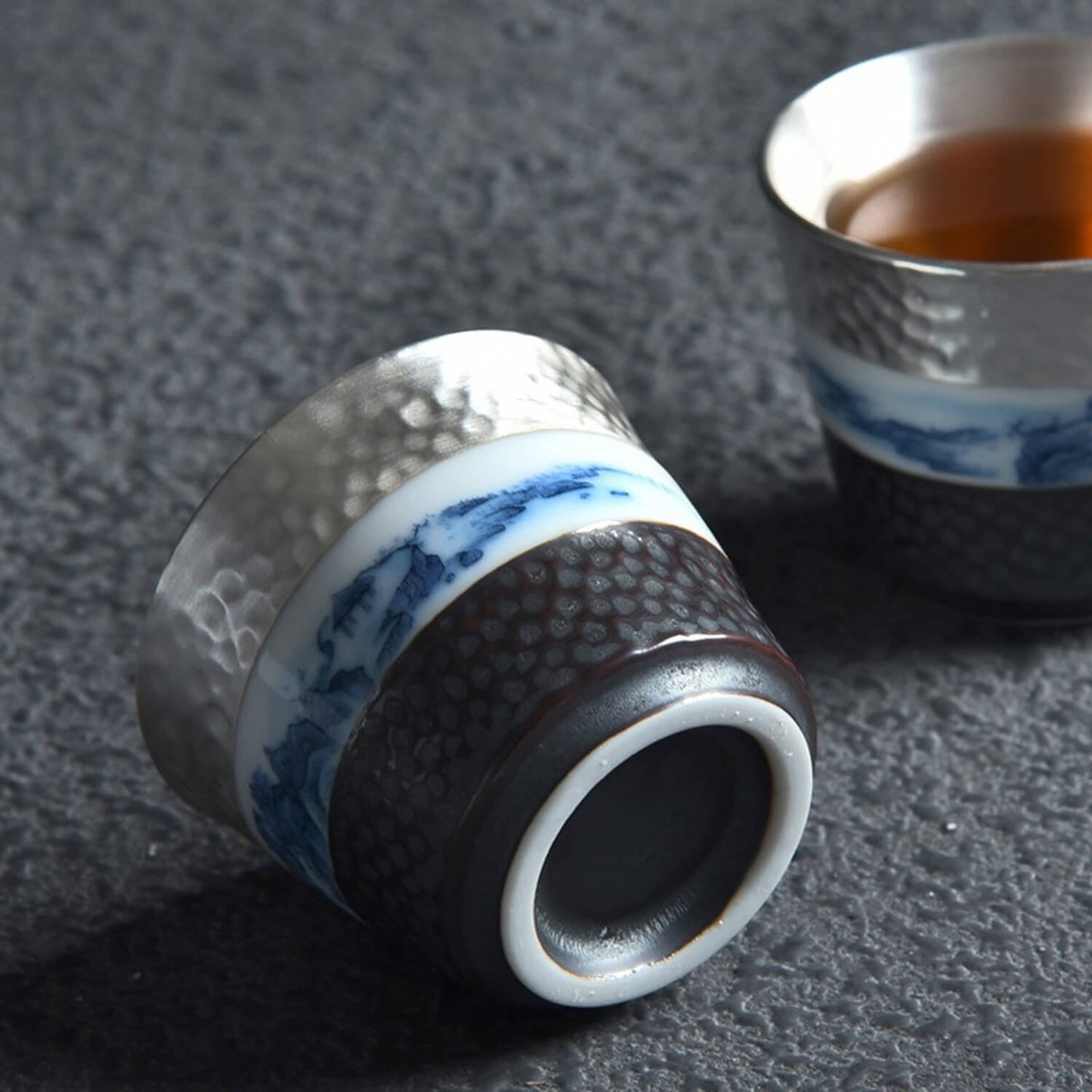 Museum Porcelain Teacup - Silver-lined
