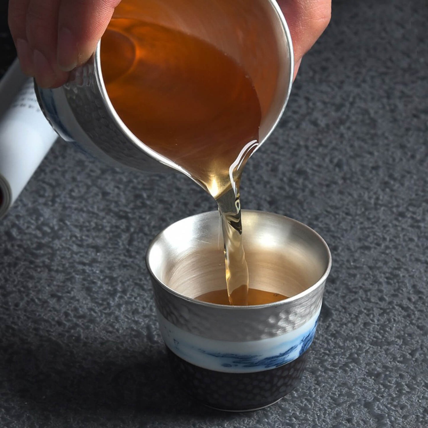 Museum Porcelain Teacup - Silver-lined