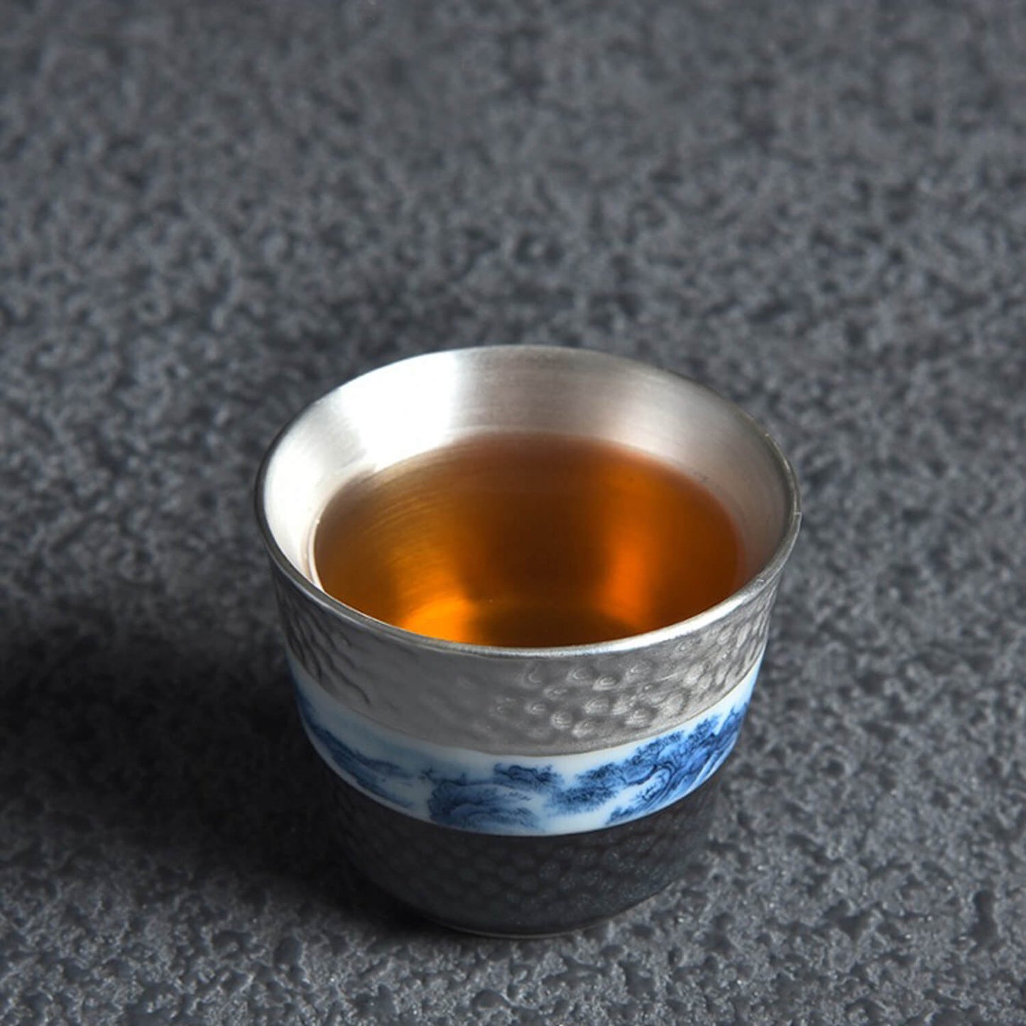 Museum Porcelain Teacup - Silver-lined