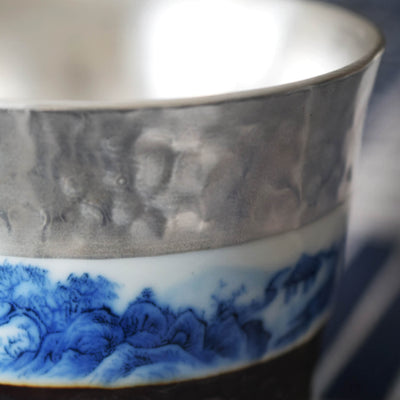 Museum Porcelain Teacup - Silver-lined