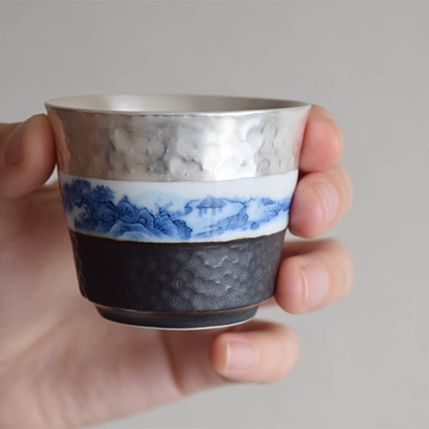 Museum Porcelain Teacup - Silver-lined