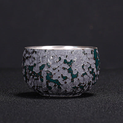 Stream Series: Silver-lined Porcelain Cup