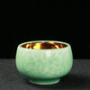 Longquan Celadon: 24k Gold-lined Teacup