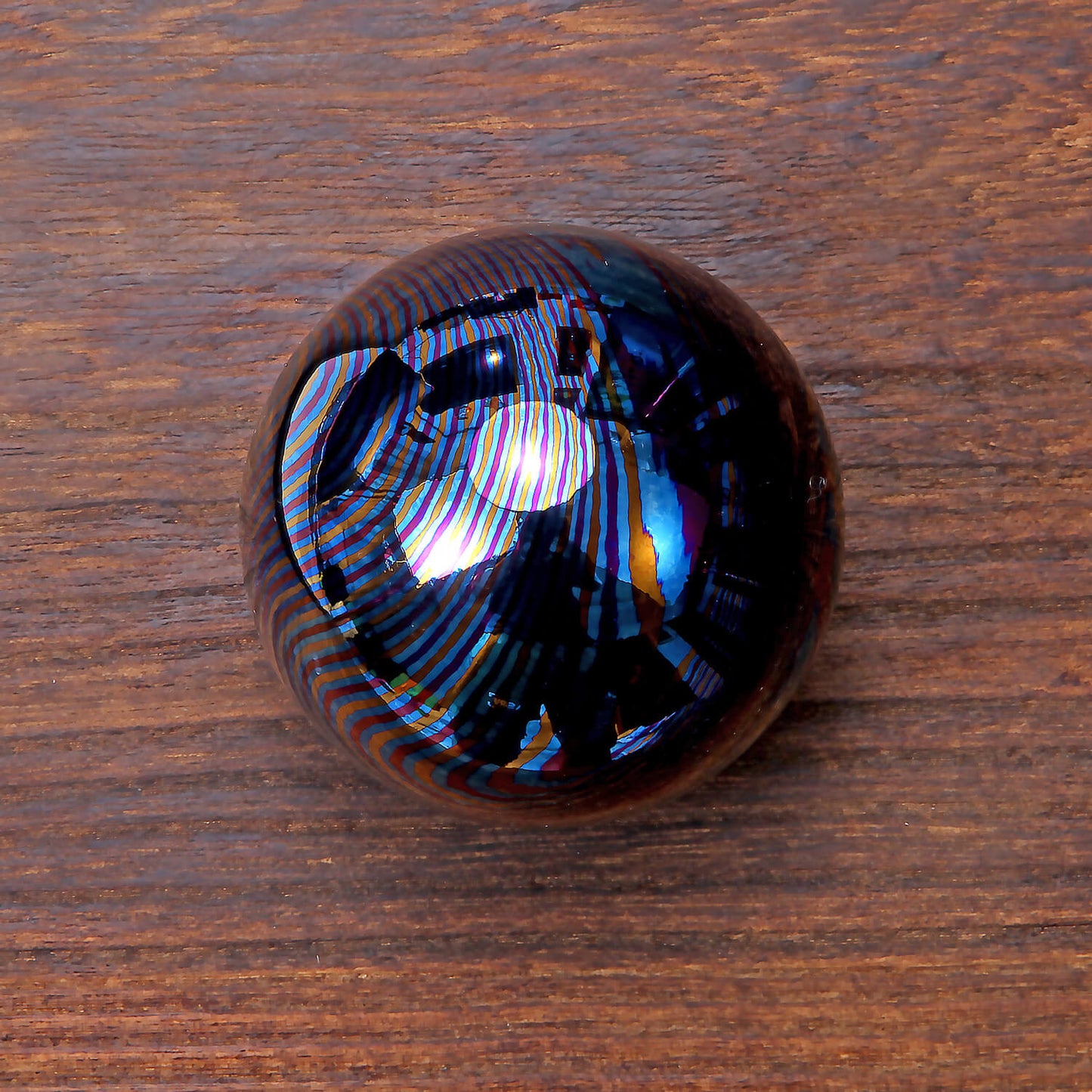 Trance Solid Damascus Titanium Spheres