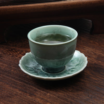 Spring Snowflake Jingdezhen Porcelain Teacup