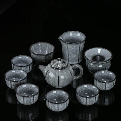 NEW! The Exquisite Crackled Glaze Tea Set