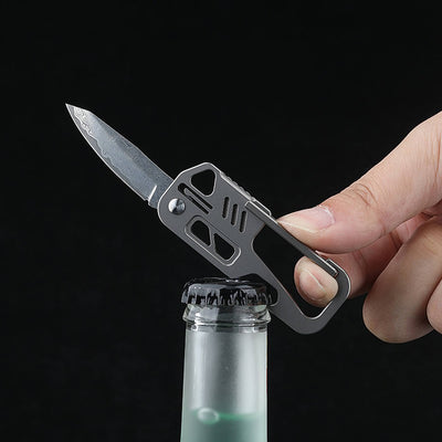 NEW! Polar Pocket Knife: Titanium + Damascus Steel