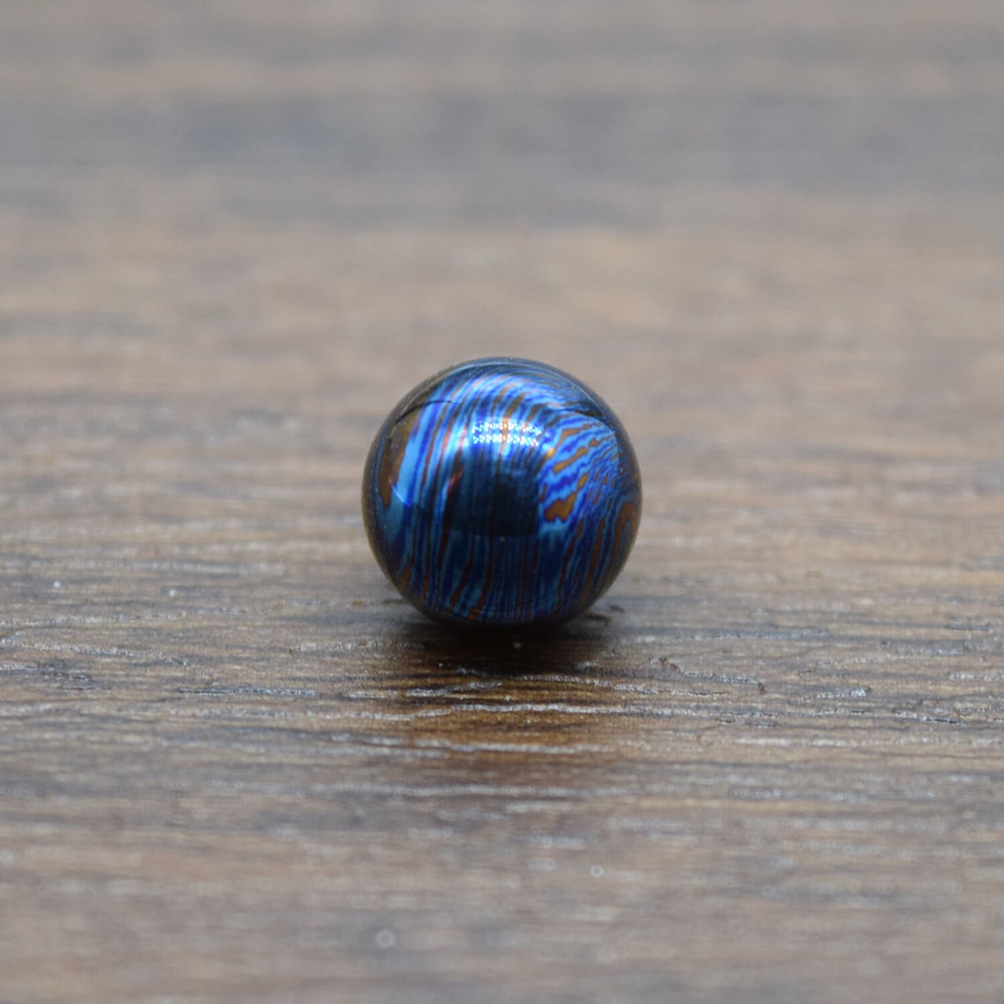 MINI Damascus Titanium Sphere // 10mm