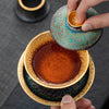 NEW! Winter Mountain 24K Gold-Lined Tea Set