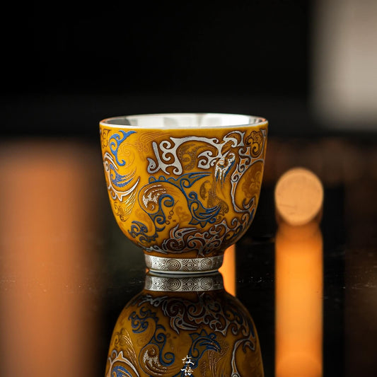 NEW! Draco Aureus Silver-Lined Cup