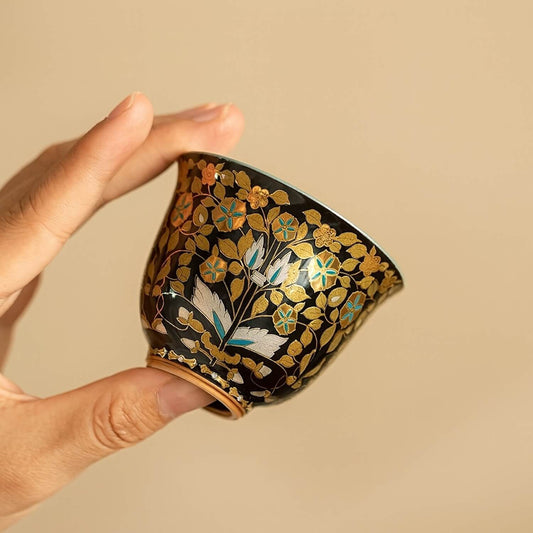 NEW! Noir Bloom Silver-Lined Cup