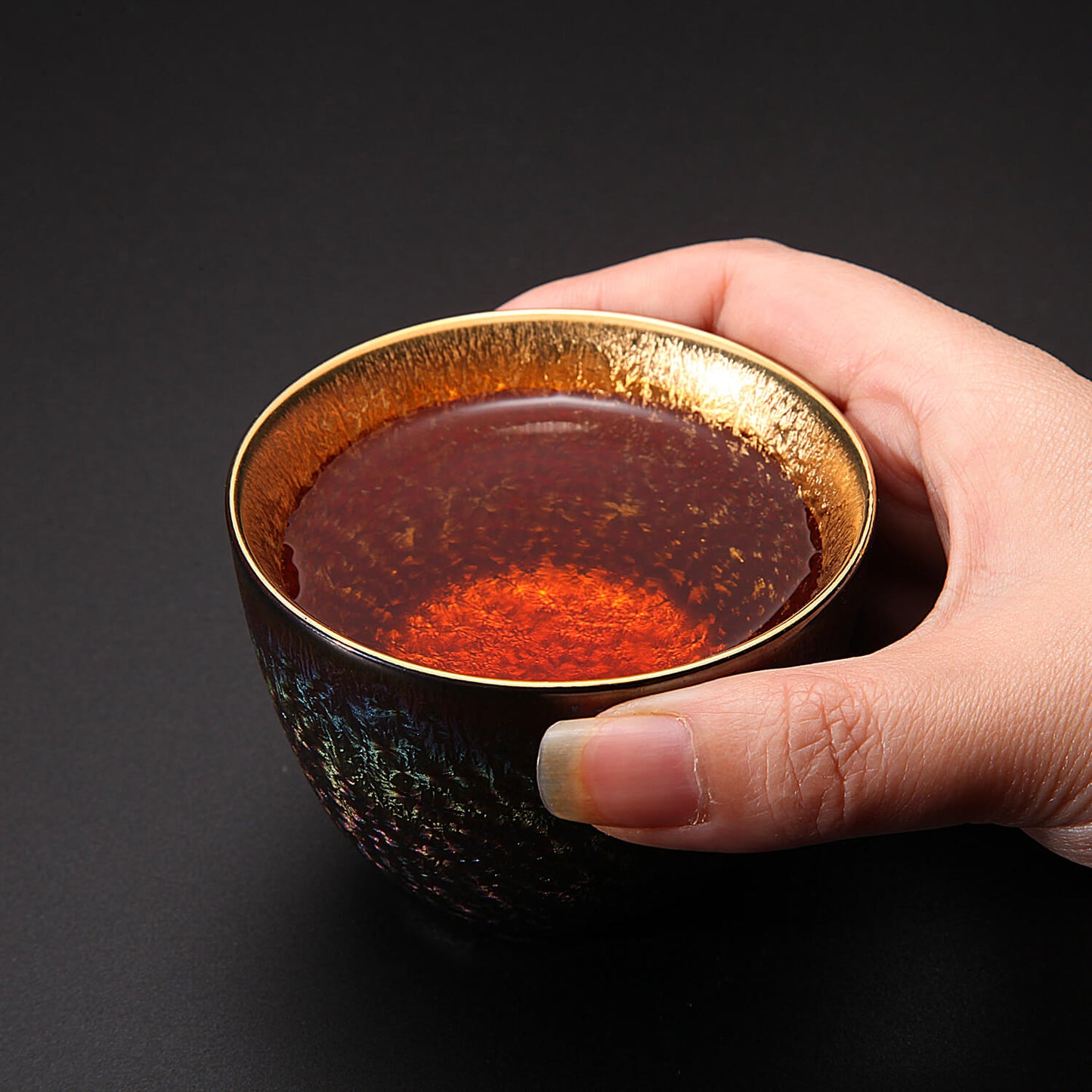 Winter Mountain: 24k Gold-lined Teacup