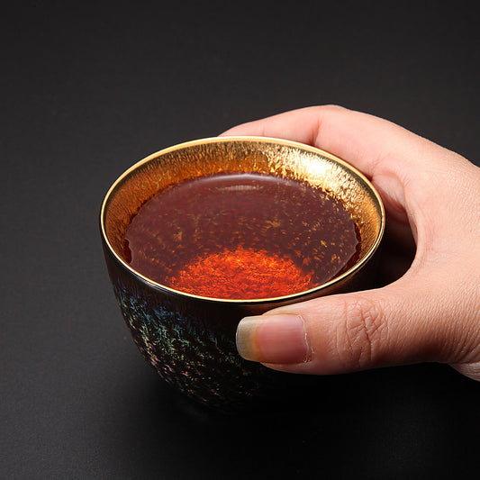 Winter Mountain: 24k Gold-lined Teacup
