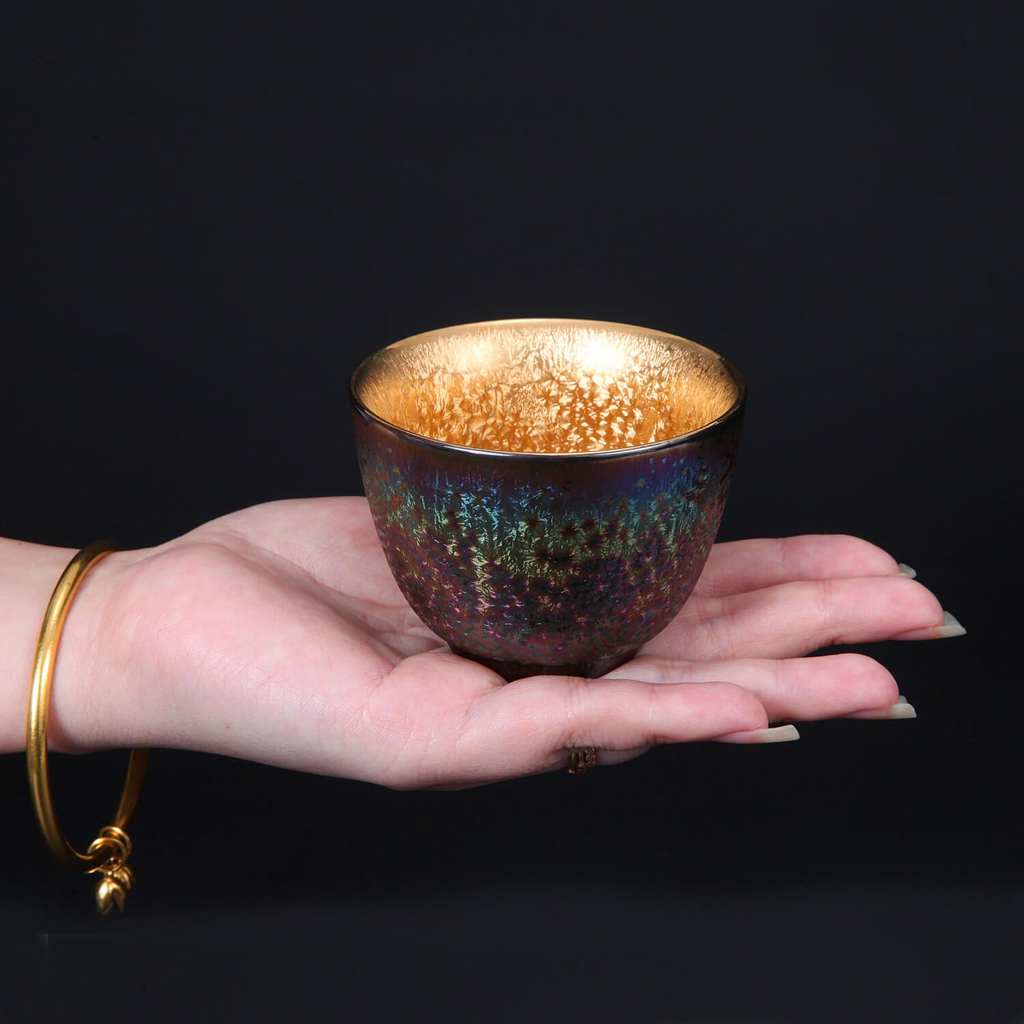 Winter Mountain: 24k Gold-lined Teacup