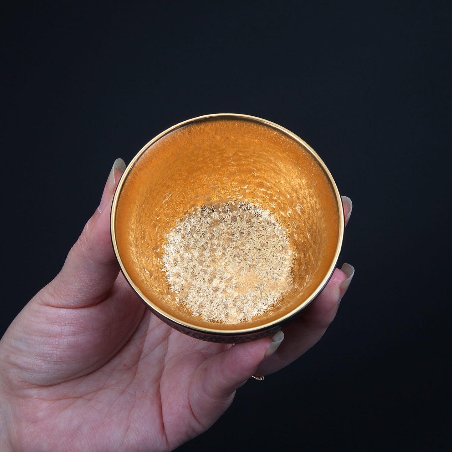 Winter Mountain: 24k Gold-lined Teacup