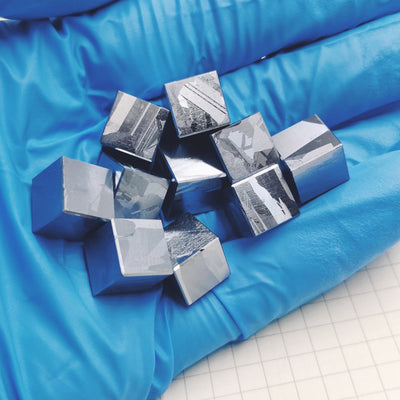 Solid Metallographic Silicon Polished Density Cube 10mm - 2.4g
