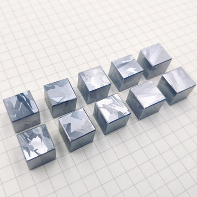 Solid Metallographic Silicon Polished Density Cube 10mm - 2.4g