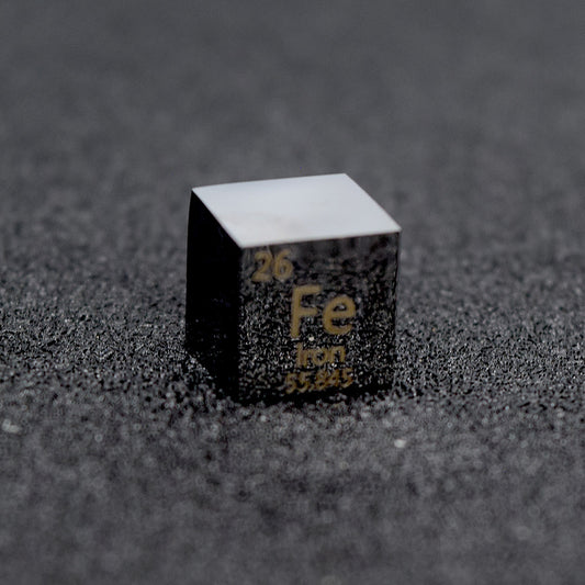 Solid Iron Polished Density Cube 10mm