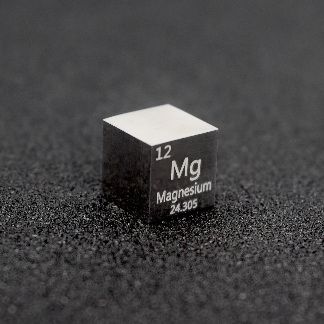 Solid Magnesium Polished Density Cube 10mm - 1.74g – Kranite