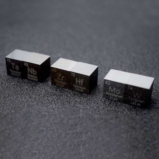 Polar Chemical Twins Cubes Collection: Nb & Ta, W & Mo, Zr & Hf