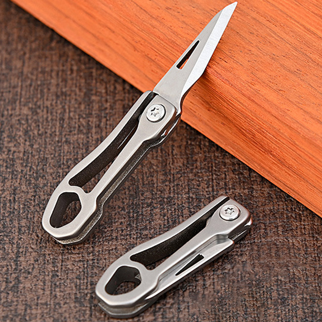 Titanium Keychain Knife 0.28oz – Kranite Titanium Keychain Knife 0.28oz – Kranite