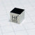 Solid Hafnium Polished Density Cube 10mm - 13.31g