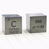Solid Carbon Polished Density Cube 10mm - 1.82g