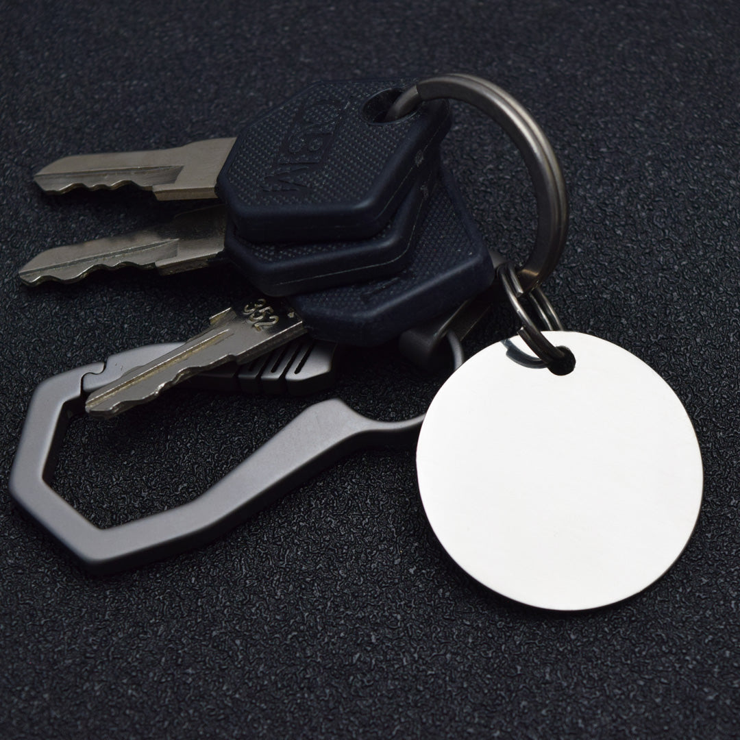 Titanium EDC Tag & Keychain for Luggage & Pets