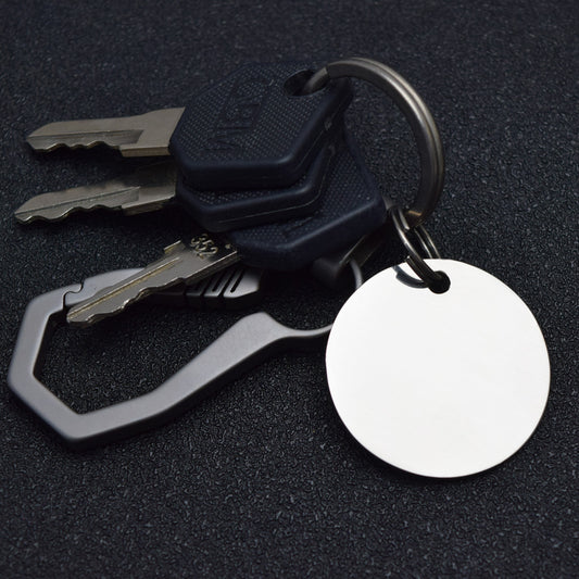 Titanium EDC Tag & Keychain for Luggage & Pets